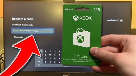 xbox gift card redeem.